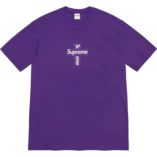 Purple Shirt Supreme Logo