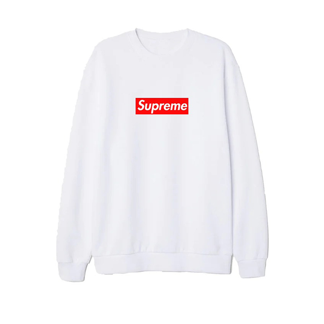 Supreme White Sweatshirt